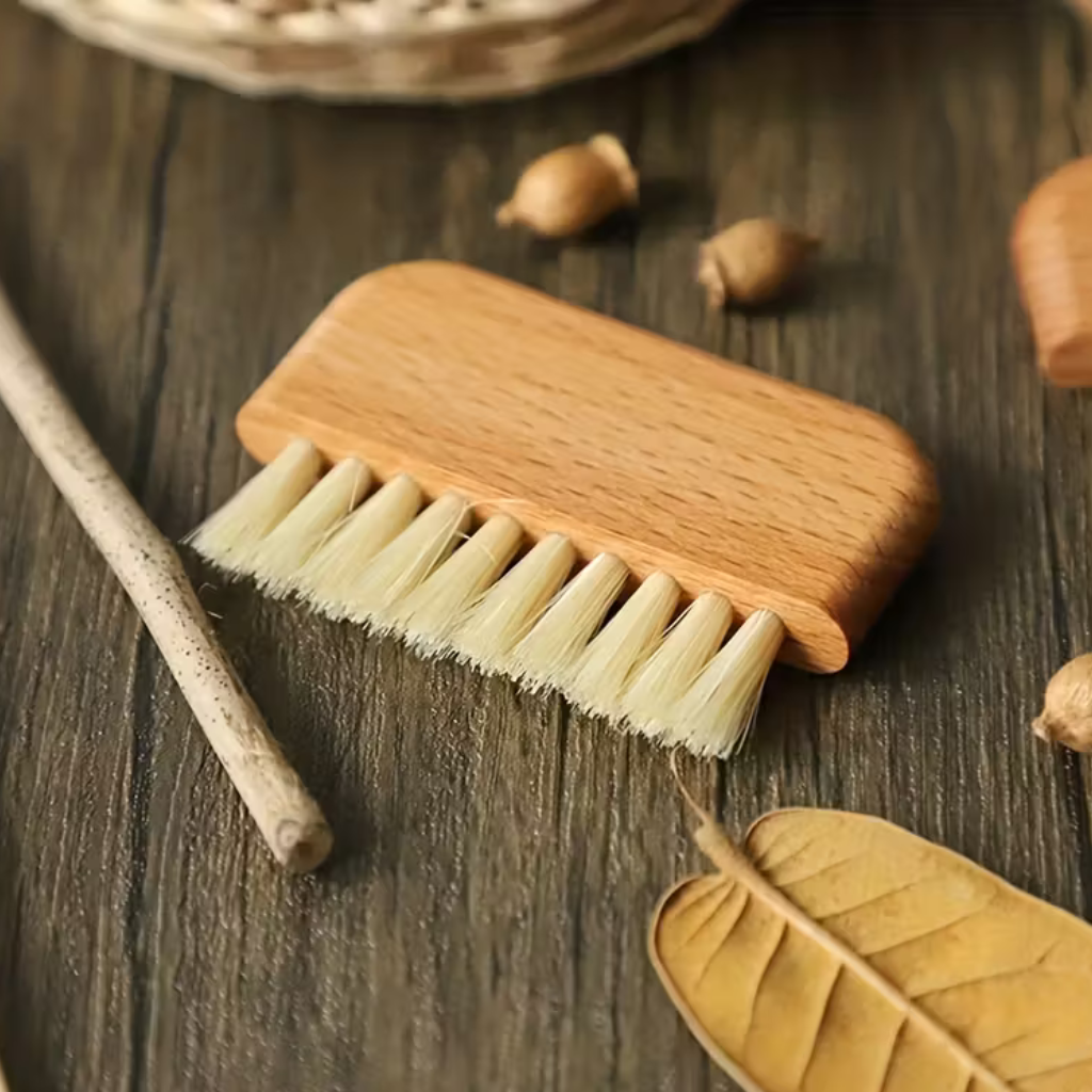 Natural Wooden Nail Brush with Sisal Bristles
