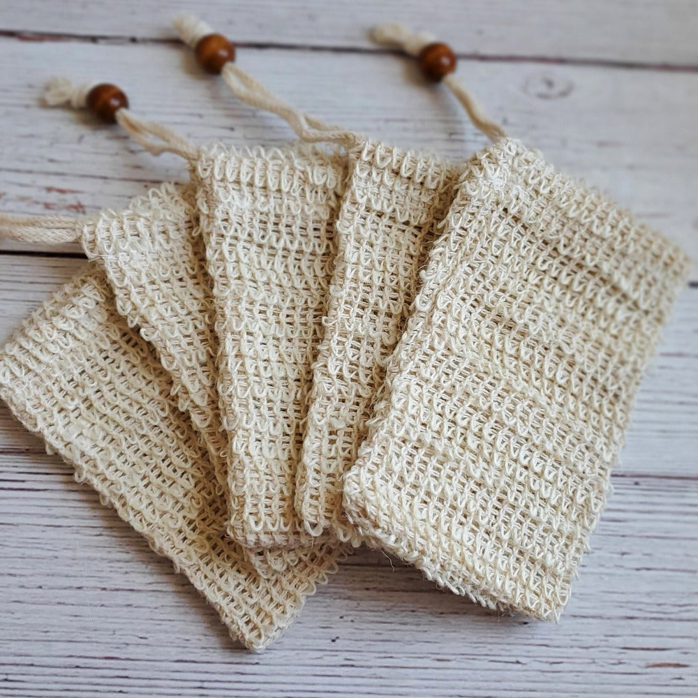 Natural Sisal Soap Saver Bag Pouch