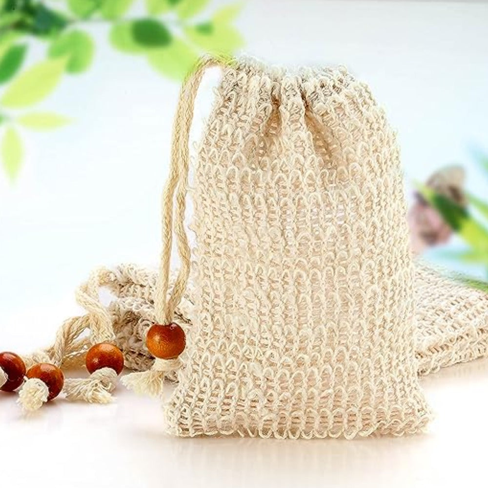 Natural Sisal Soap Saver Bag Pouch