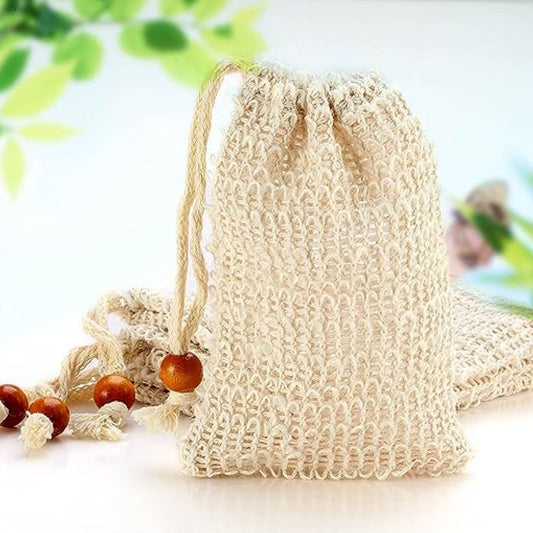 Natural Sisal Soap Saver Bag Pouch